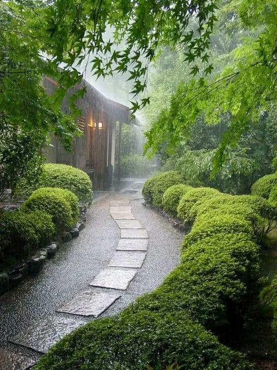side of house landscaping ideas japanese garden rain