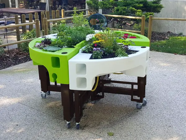 wheelchair accessible garden mobile planters