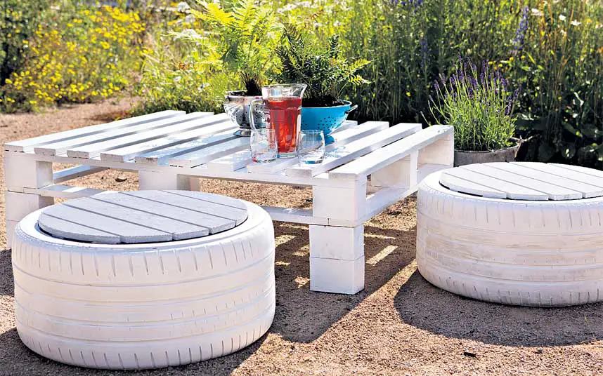 tire garden chairs furniture