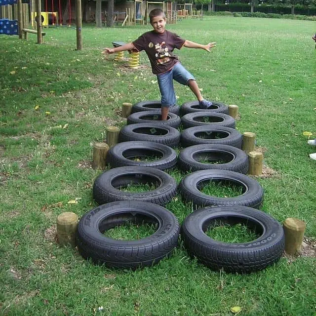 tire garden layout